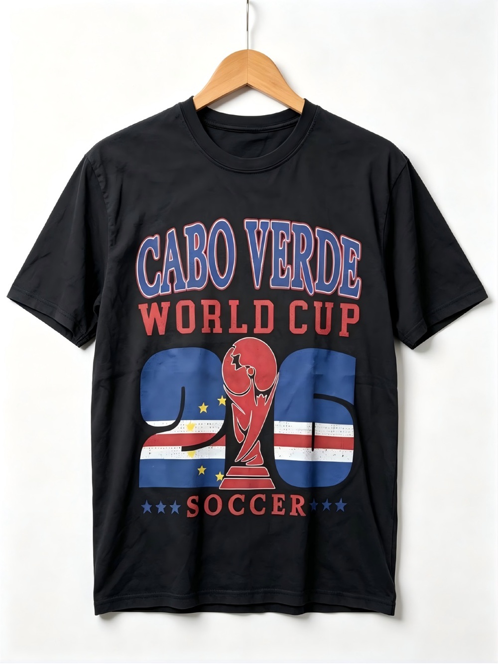 Cabo Verde 2026 Soccer Womens Mens T-shirt Unisex USA Canada Mexico World soccer